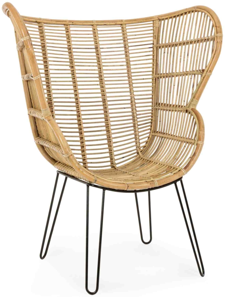 Sessel Estefan aus Rattan, Natur Bild 1