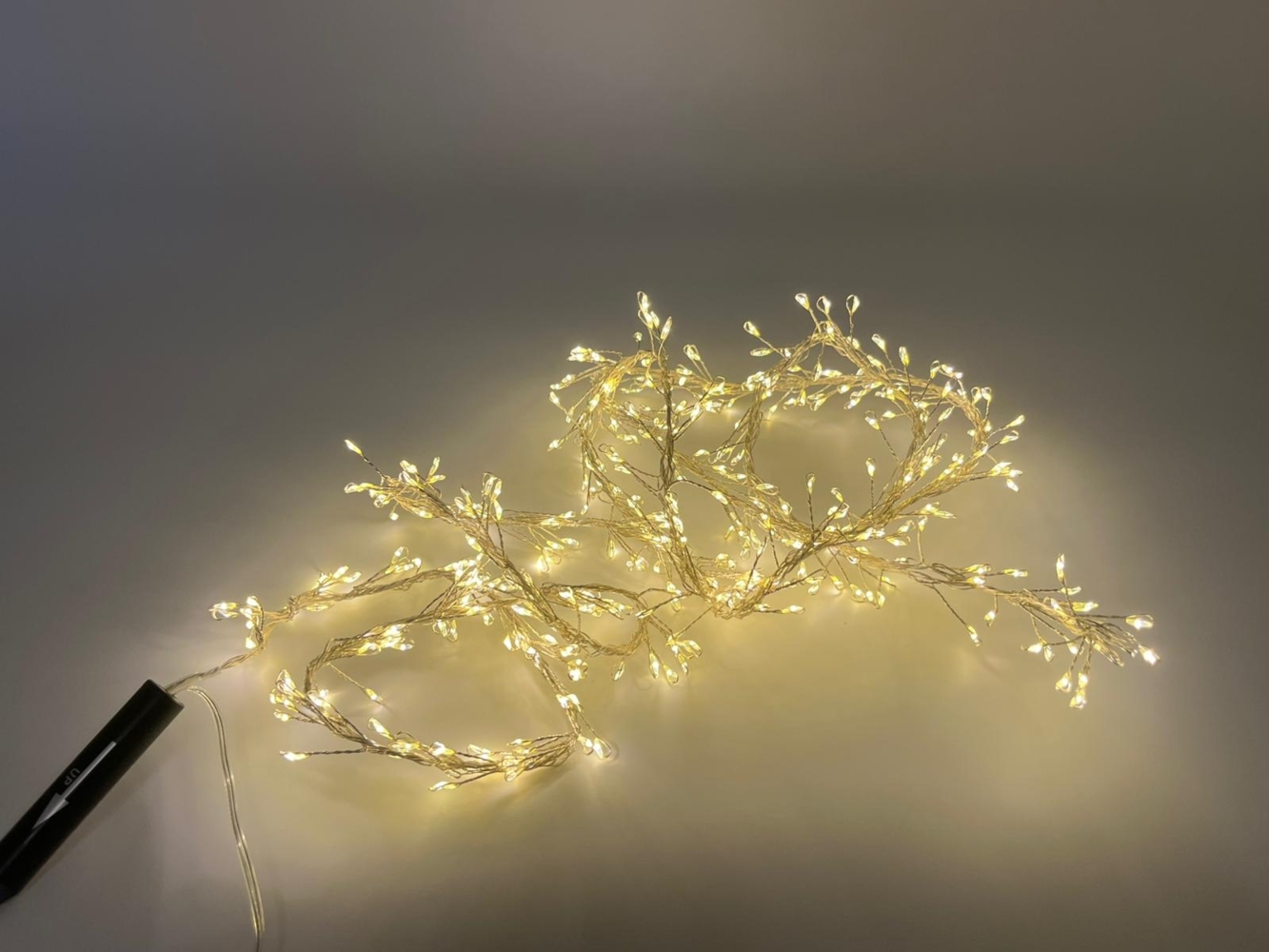 Tropfen Lichterkette 400er LED warmweiß Transformator Weihnachtsbeleuchtung Bild 1