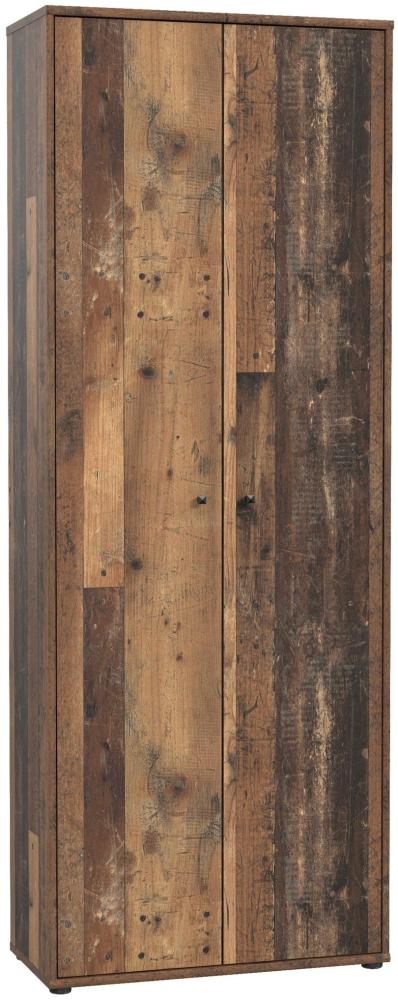 Aktenschrank >Tembi< in Old Wood Vintage - 73,7x197,5x34,8cm (BxHxT) Bild 1