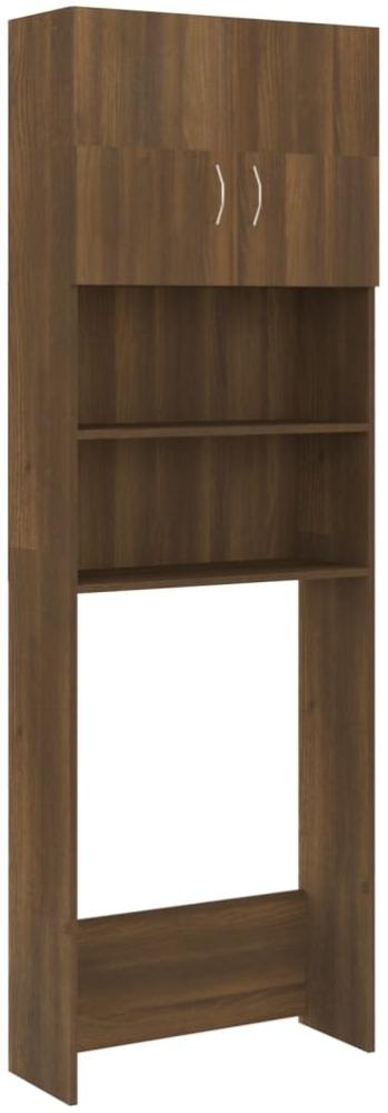 vidaXL Badezimmerschrank Räuchereiche 64x25,5x190 cm Bild 1