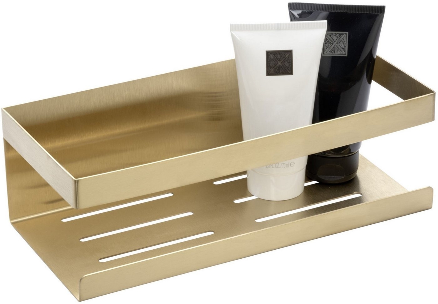 SCHÖNER WOHNEN-Kollektion Wandregal »Meleto«, Ablage aus Edelstahl fürs Bad, Anbringung ohne Bohren mit Klebepad Bild 1