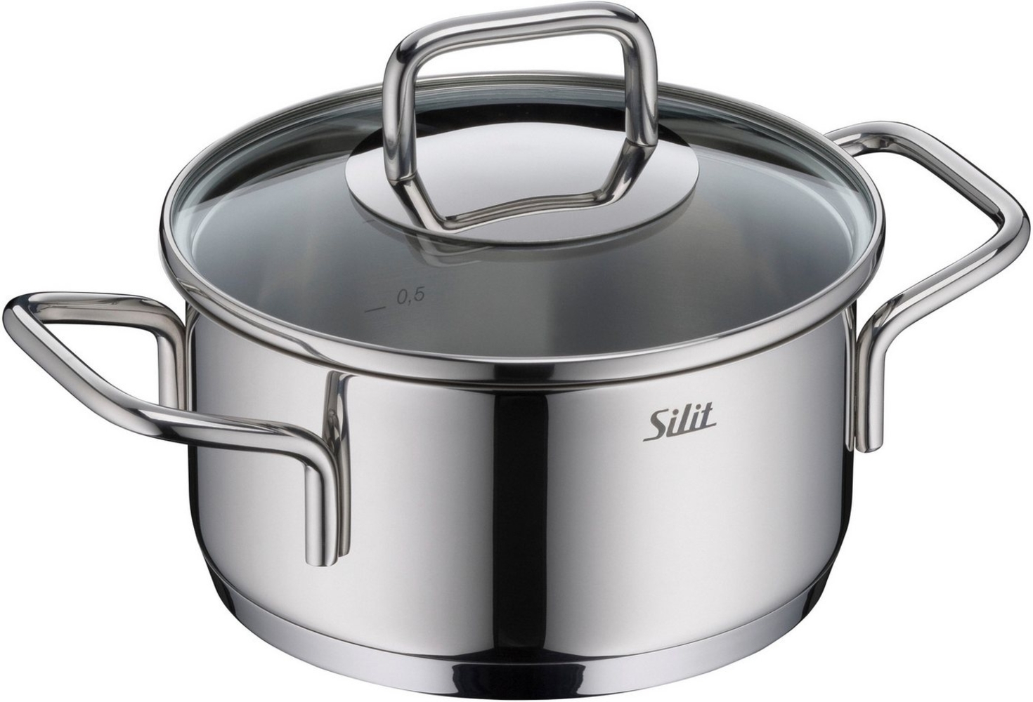 Silit Bratentopf Extra Cook, mit Glasdeckel, Edelstahl 18/10 (2-tlg), SiliTherm Universalboden, induktionsgeeignet, spülmaschinengeeignet Bild 1