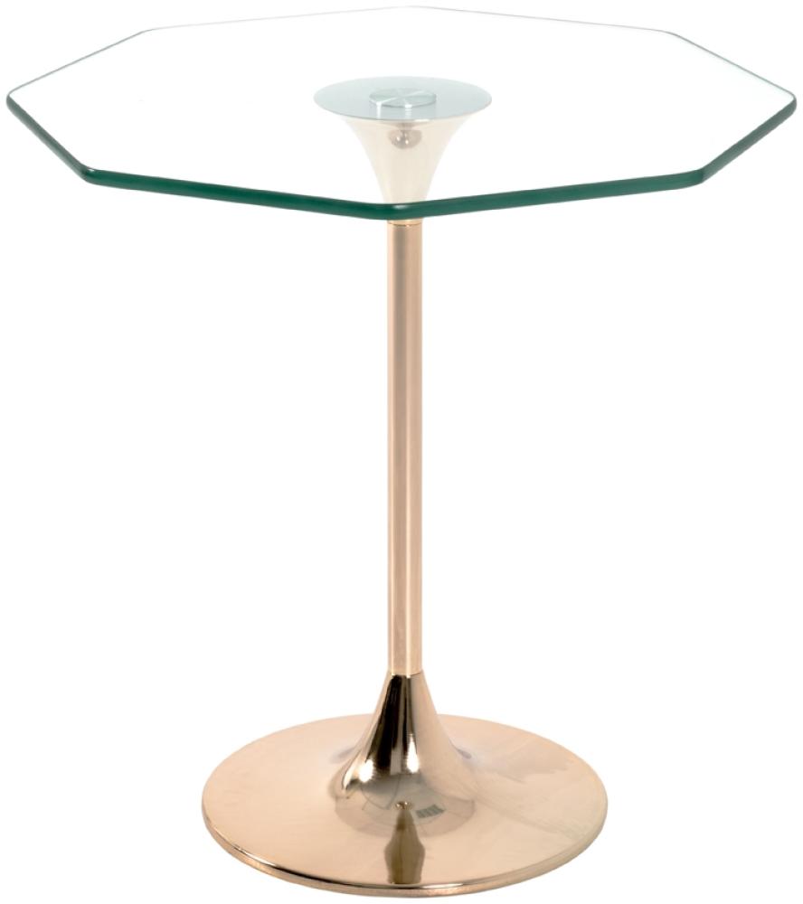 Beistelltisch >Villach< in vergoldet aus Stahl, Metall - 45 x 47 x 45 cm (BxHxT) Bild 1