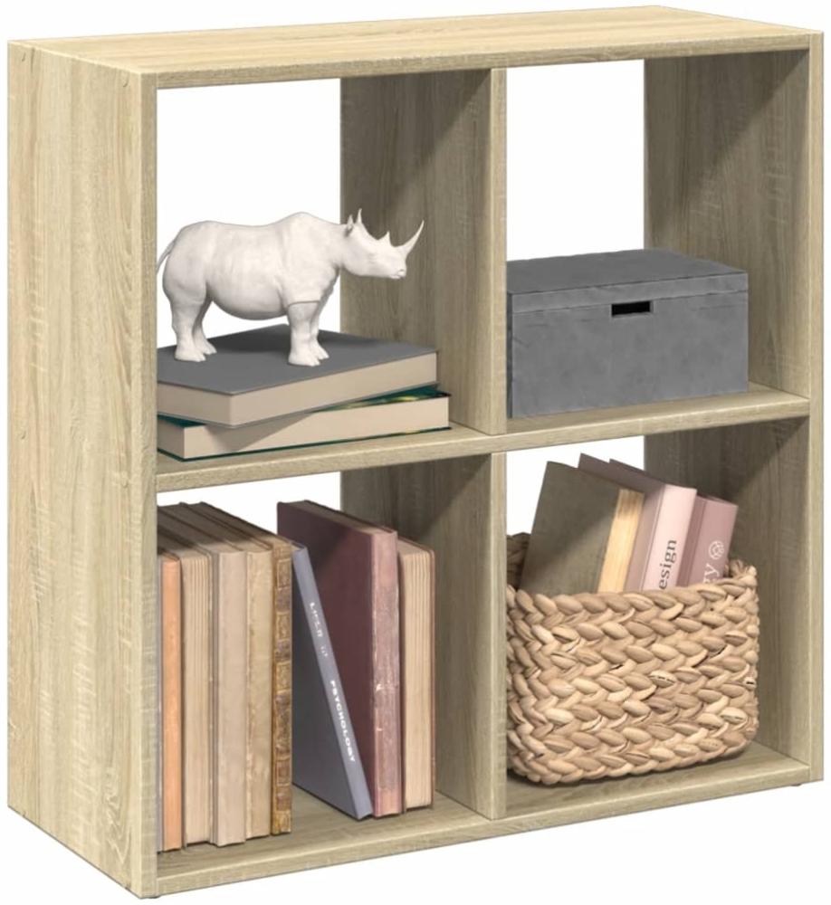 vidaXL Raumteiler-Bücherregal Sonoma-Eiche 69,5 x 29 x 69,5 cm 858005 Bild 1