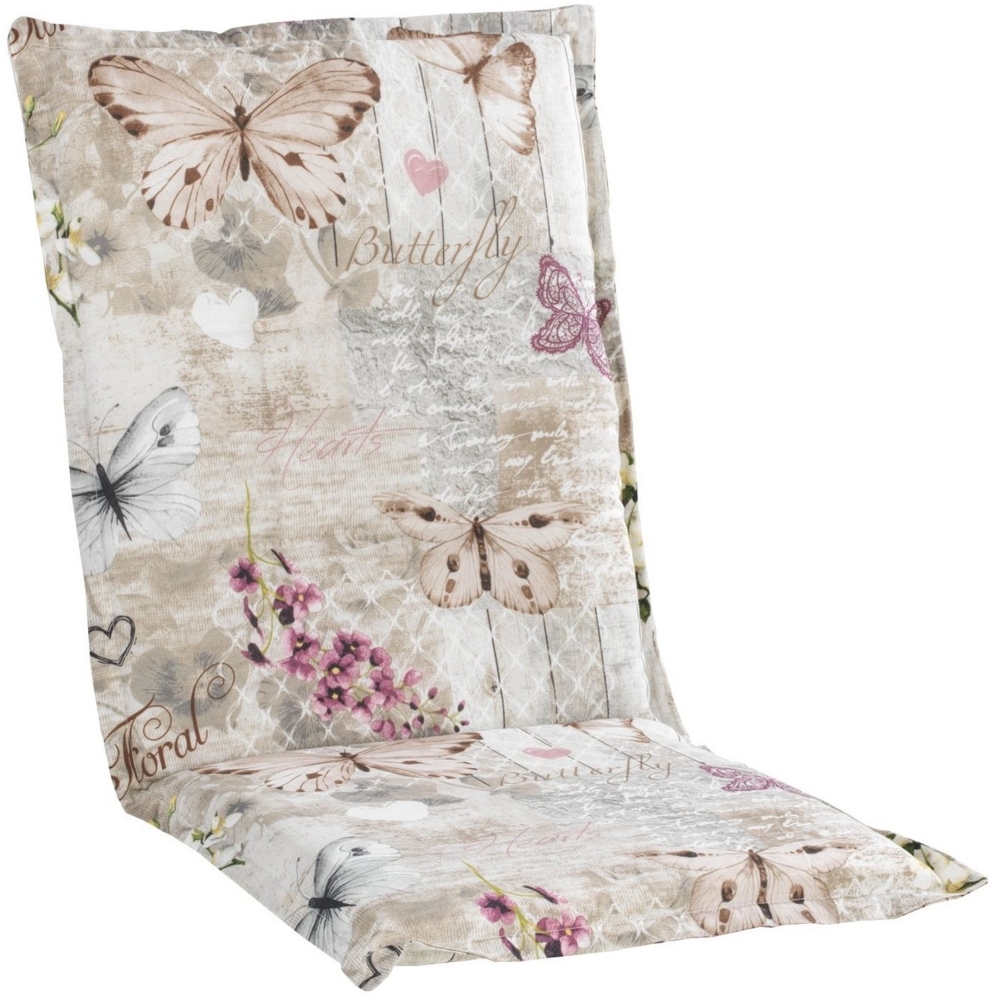 GO-DE Mittellehner-Auflage 108 x 50 x 6 cm beige Bild 1
