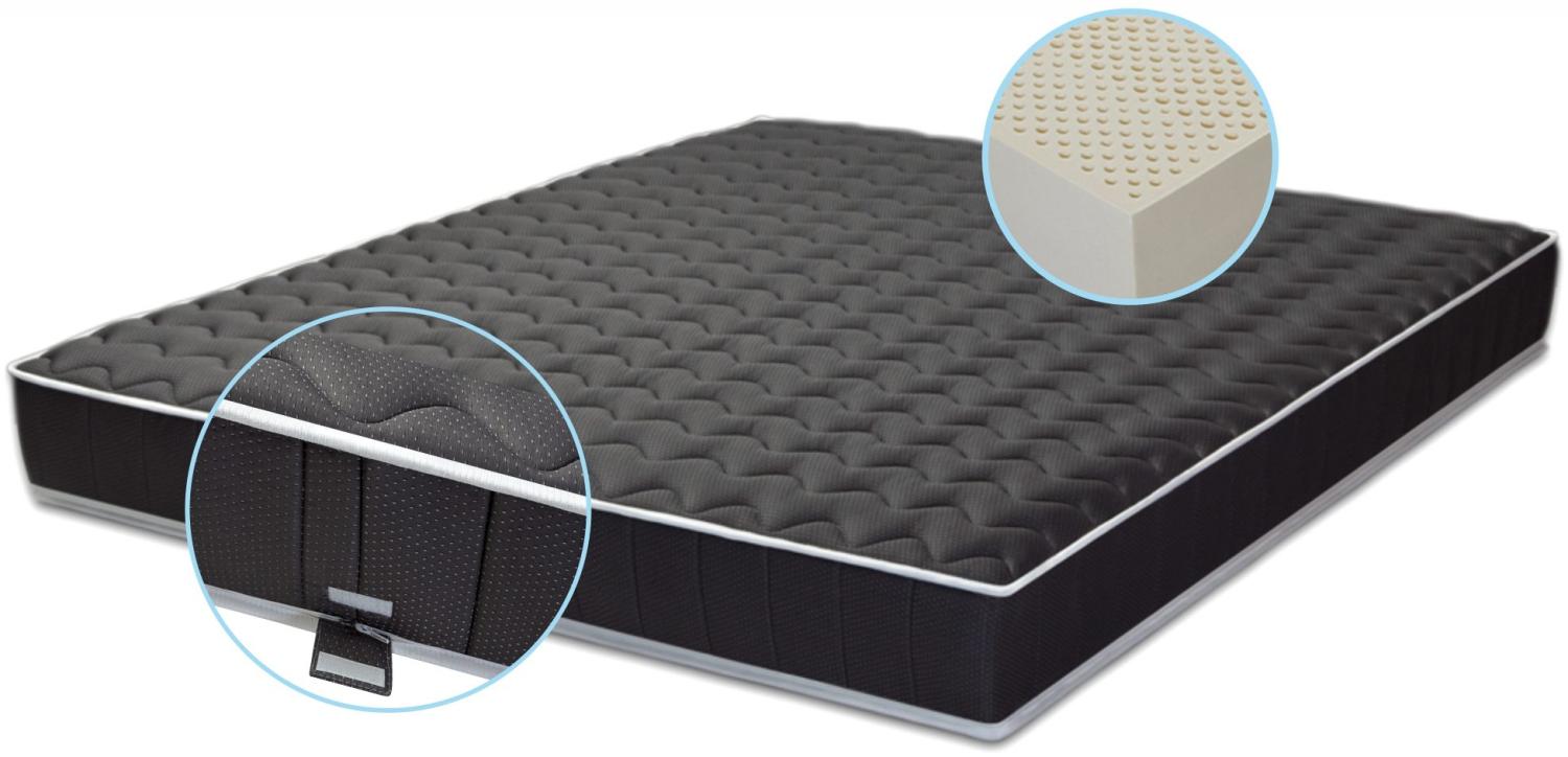 Latexmatratze Black Label 120x200 - Höhe 16 cm - Härtegrad H2 mittelfest Bild 1
