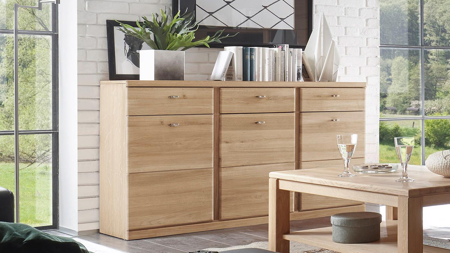 Sideboard TERANO in Wildeiche bianco teilmassiv Bild 1