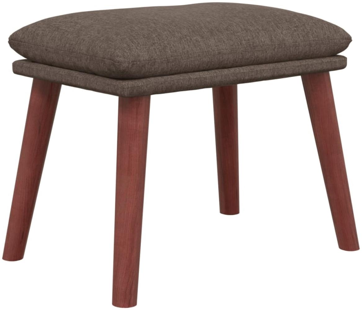 vidaXL Fußhocker Taupe 45 x 29,5 x 39 cm Stoff [341466] Bild 1
