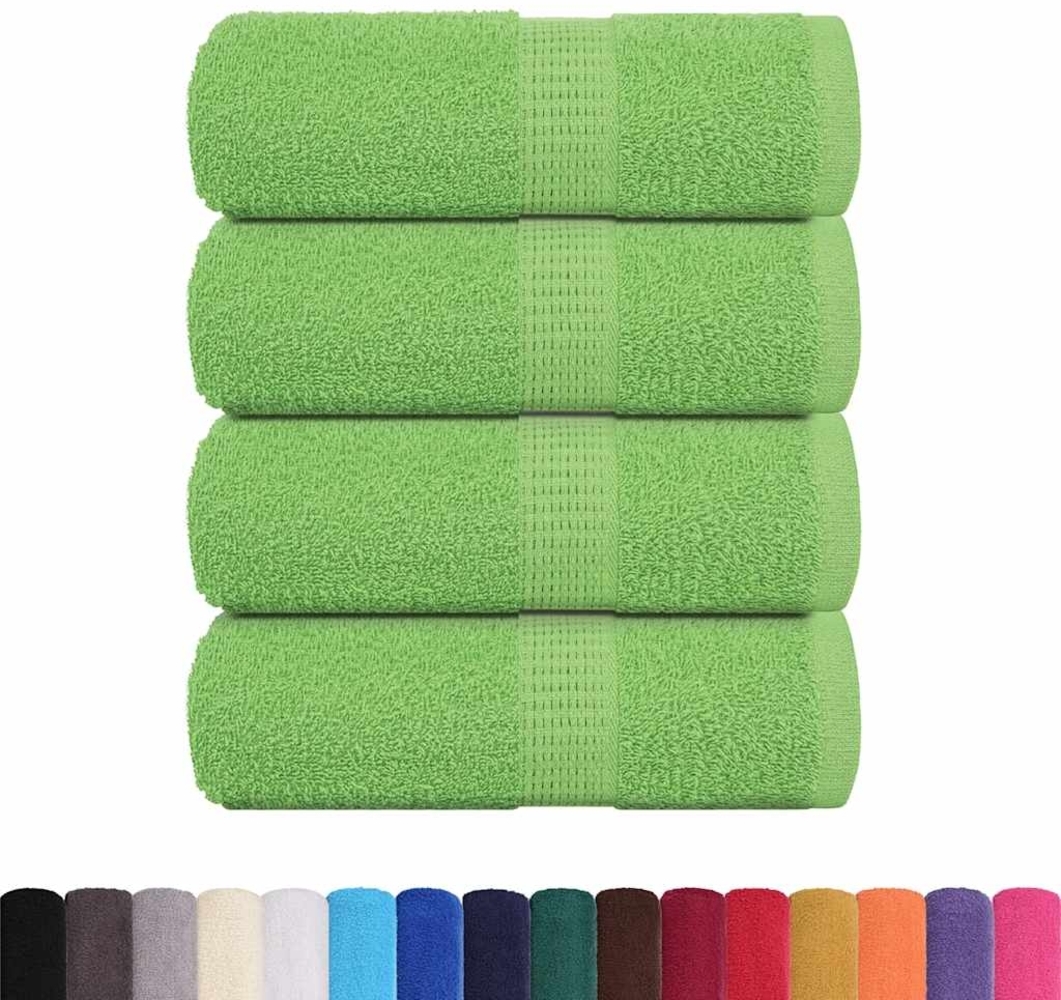 vidaXL Waschhandtücher 4-tlg. FROGN Apfelgrün 30x30 cm 100% Baumwolle 137017 Bild 1