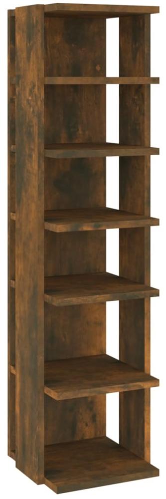 vidaXL Schuhregal Räuchereiche 27,5x27x102 cm Holzwerkstoff 815972 Bild 1