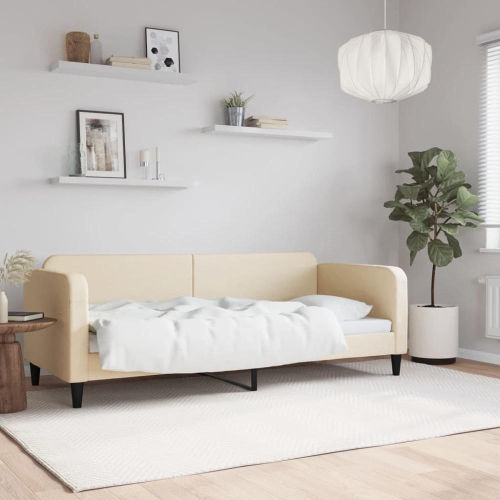 vidaXL Tagesbett Creme 80x200 cm Stoff 354032 Bild 1