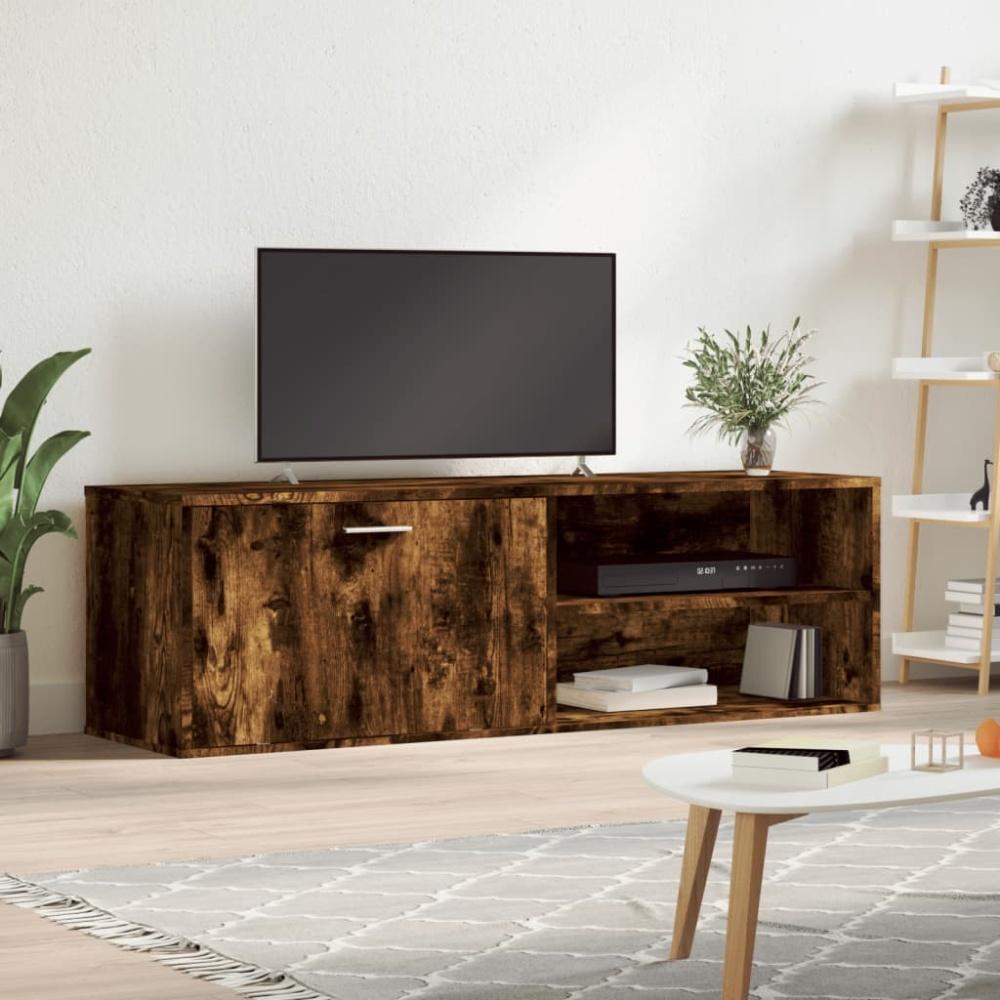 vidaXL TV-Schrank Räuchereiche 120x34x37 cm Holzwerkstoff 833548 Bild 1