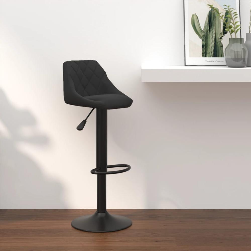 vidaXL Barhocker Schwarz Samt 335335 Bild 1