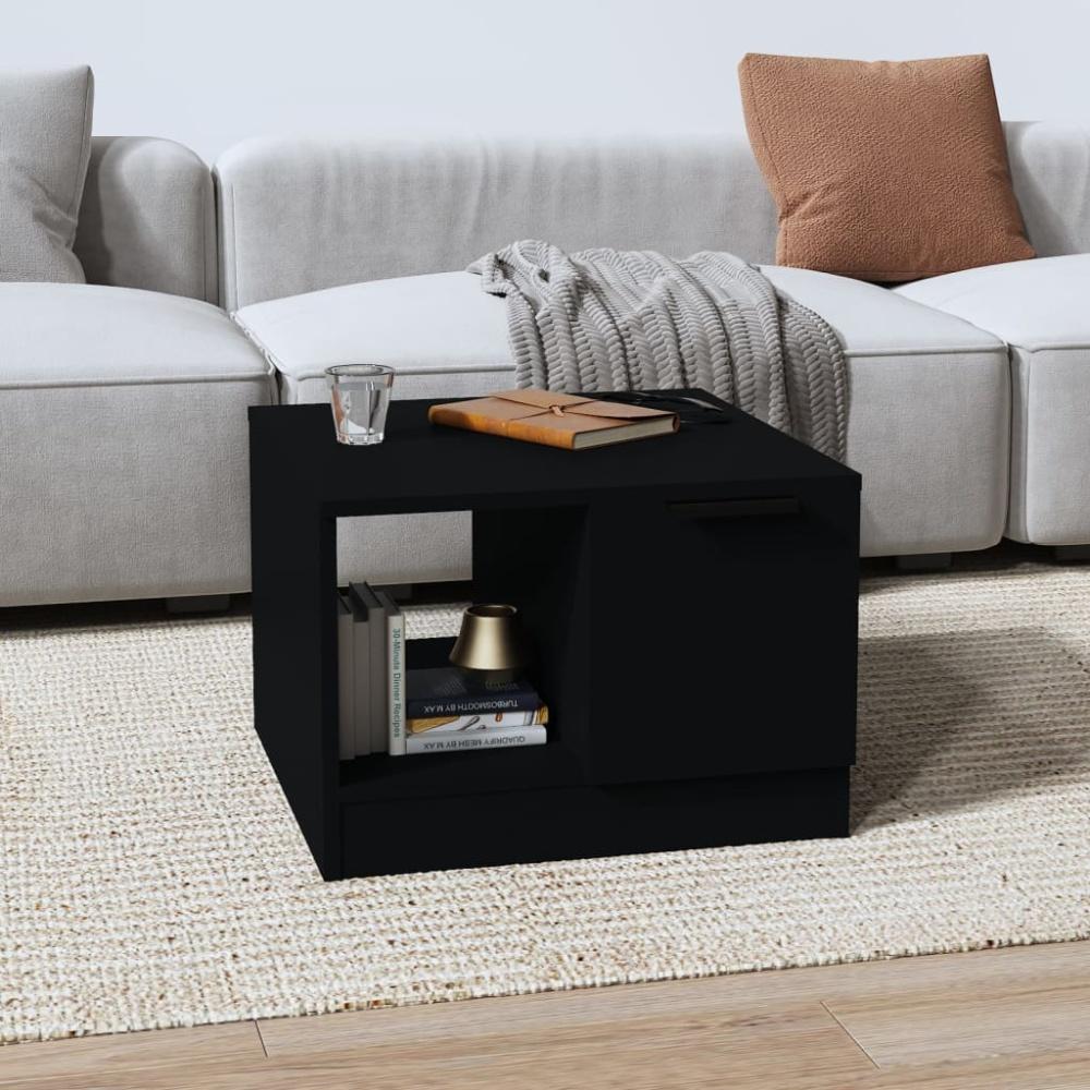 vidaXL Couchtisch Schwarz 50x50x36 cm Holzwerkstoff 811341 Bild 1