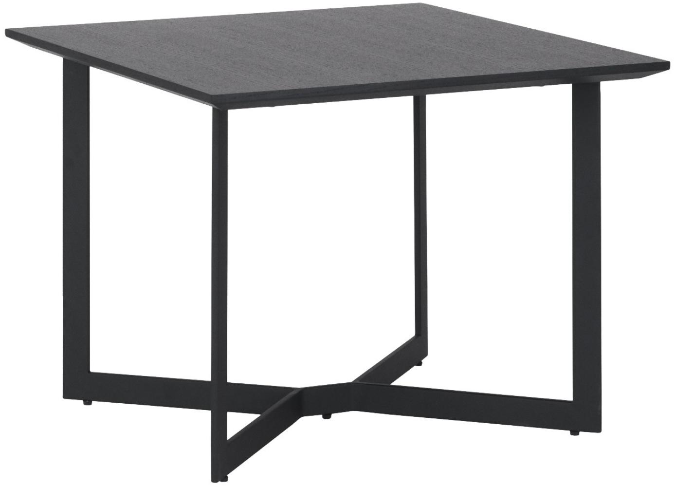 Tokyo Ecktisch 70x70 cm schwarz Tisch Beistelltisch Couchtisch Sofatisch Bild 1