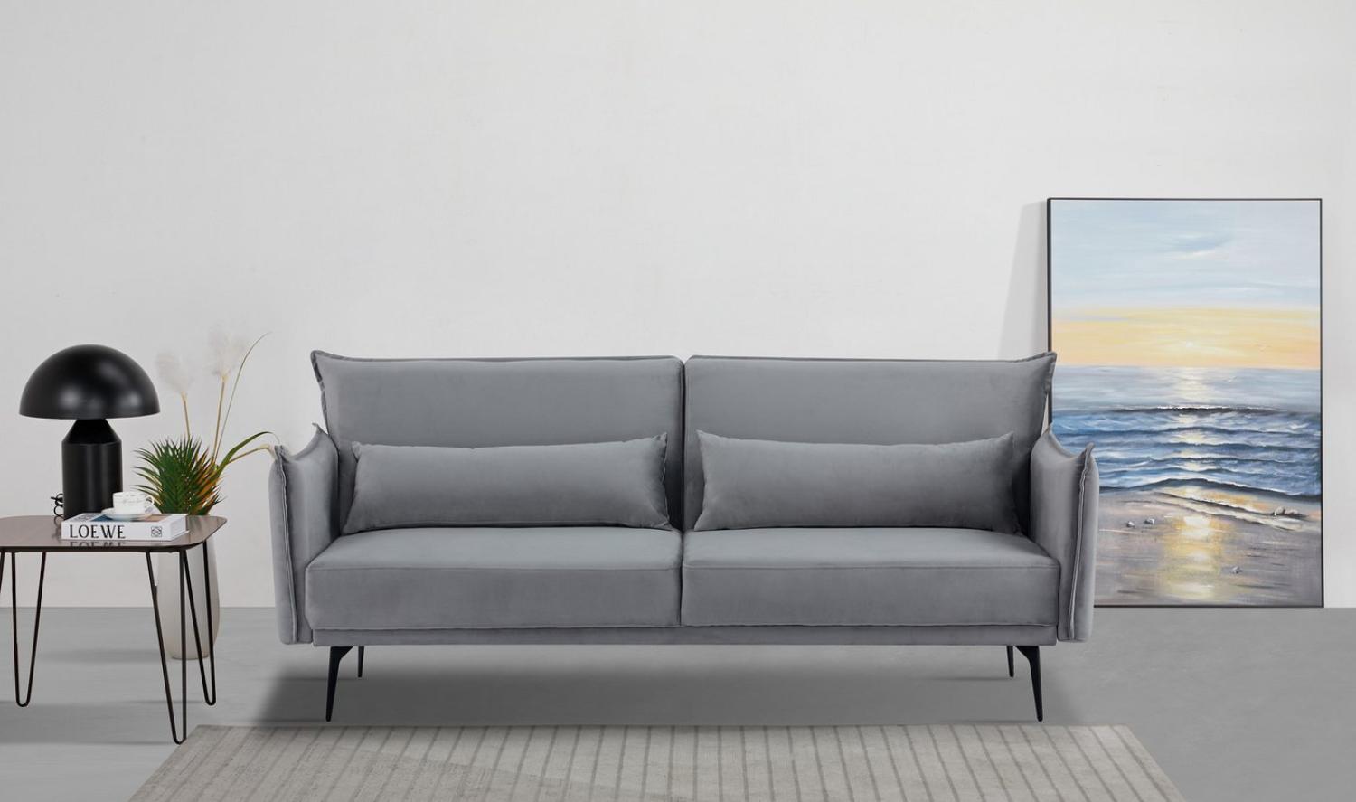 INOSIGN Schlafsofa TULARE, 204 cm, klappbarer 3-Sitzer mit verstellbarer Rückenlehne, Schlaffunktion Bild 1