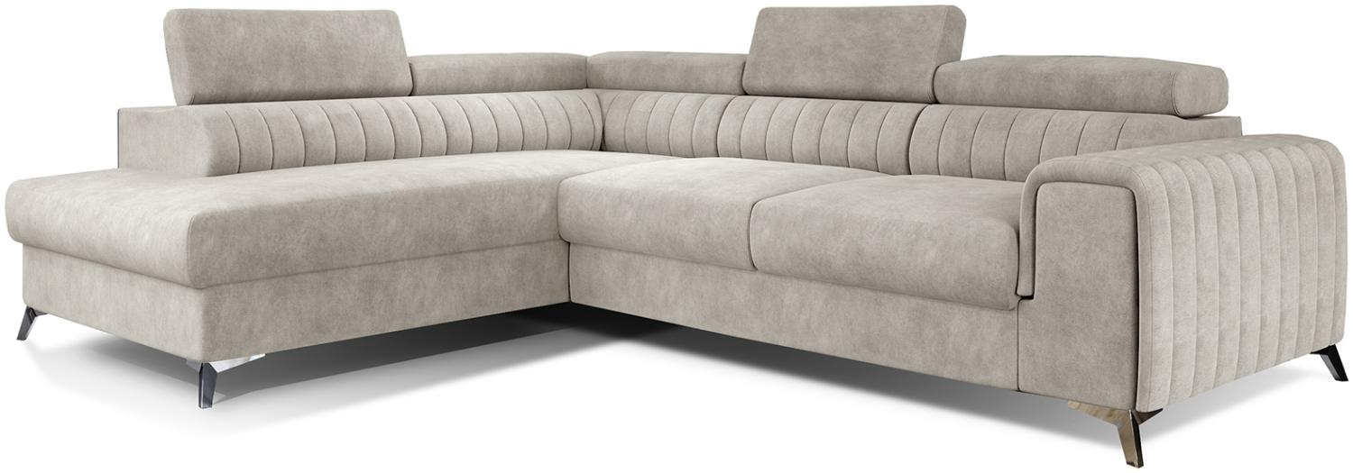 Laurence, Ecksofa, Eckcouch, Beige Bild 1