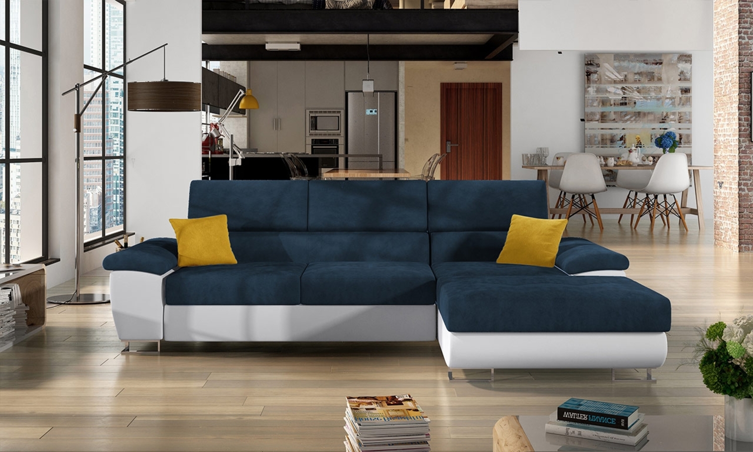 Ecksofa Cotere Mini (Soft 017 + Uttario Velvet 2967 + Uttario Velvet 2959, Seite: Rechts) Bild 1