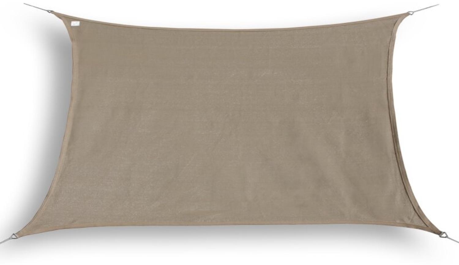 hanSe® Marken Sonnensegel Rechteck 2x4 m taupe Bild 1