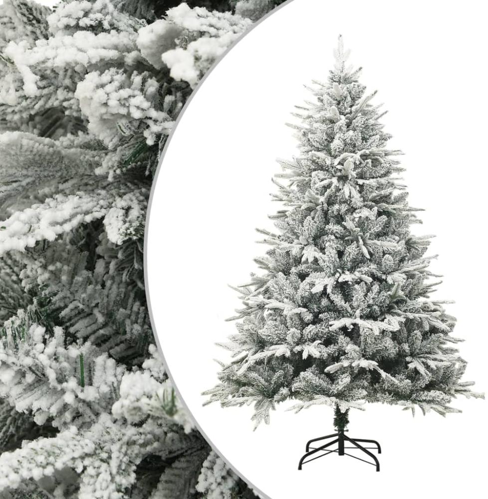 vidaXL Künstlicher Weihnachtsbaum Beschneit Grün 150 cm PVC PE 328493 Bild 1