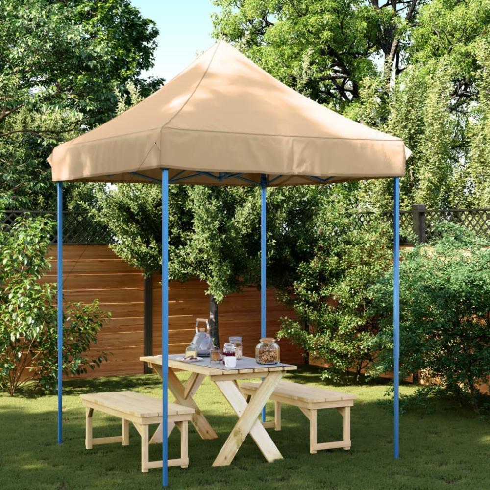 vidaXL Partyzelt Faltbar Pop-Up Beige 200x200x306 cm 4004983 Bild 1