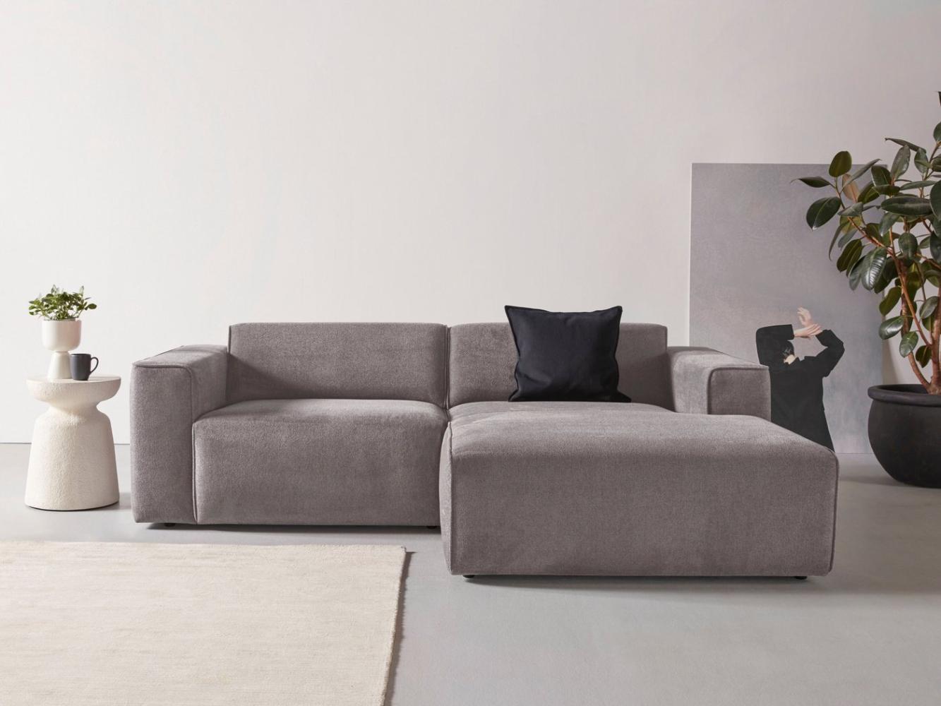 andas Ecksofa Noord, mit Kedernaht, Breite 234 cm, Cord, Struktur, Webstoff Bild 1