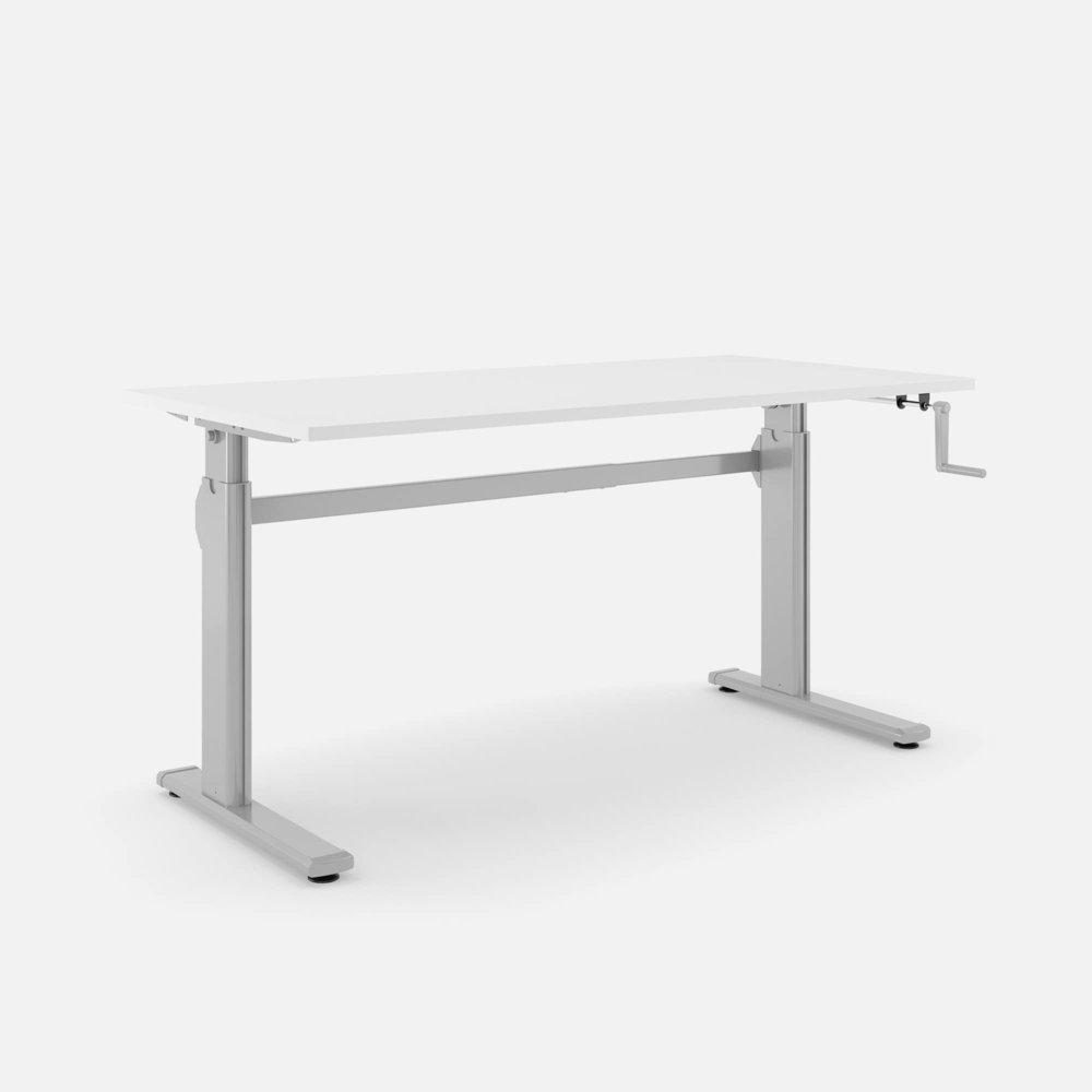 Aluforce Pro 110 HC Schreibtisch - 200 , Weiß Bild 1