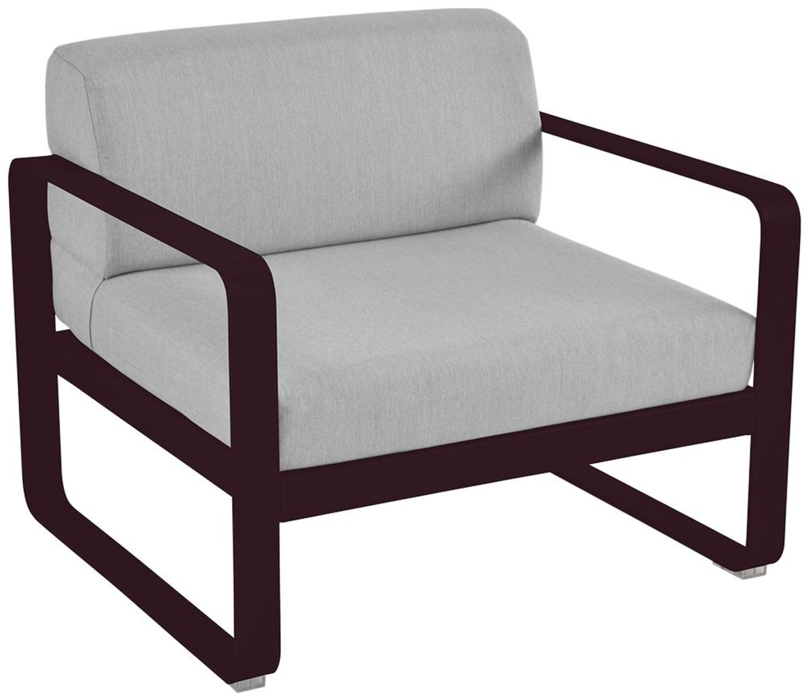 Bellevie Lounge-Sessel Outdoor B9 Schwarzkirsche 79 Flanellgrau Bild 1