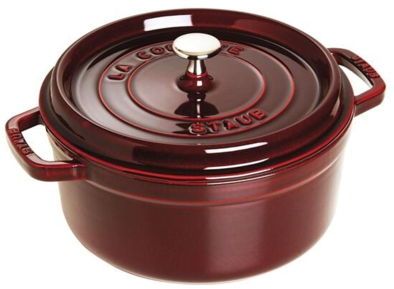 Staub La Cocotte Cocotte 26 cm, rund, Grenadine-Rot, Gusseisen Bild 1