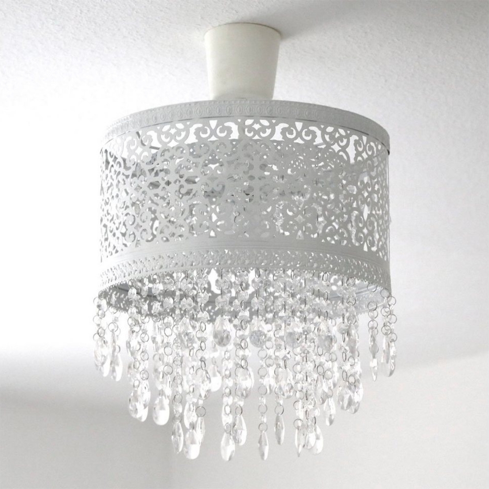 Grafelstein Hängeleuchte Hängelampe MARRAKECH weiß Lampenschirm aus Metall. Kronleuchter Bild 1