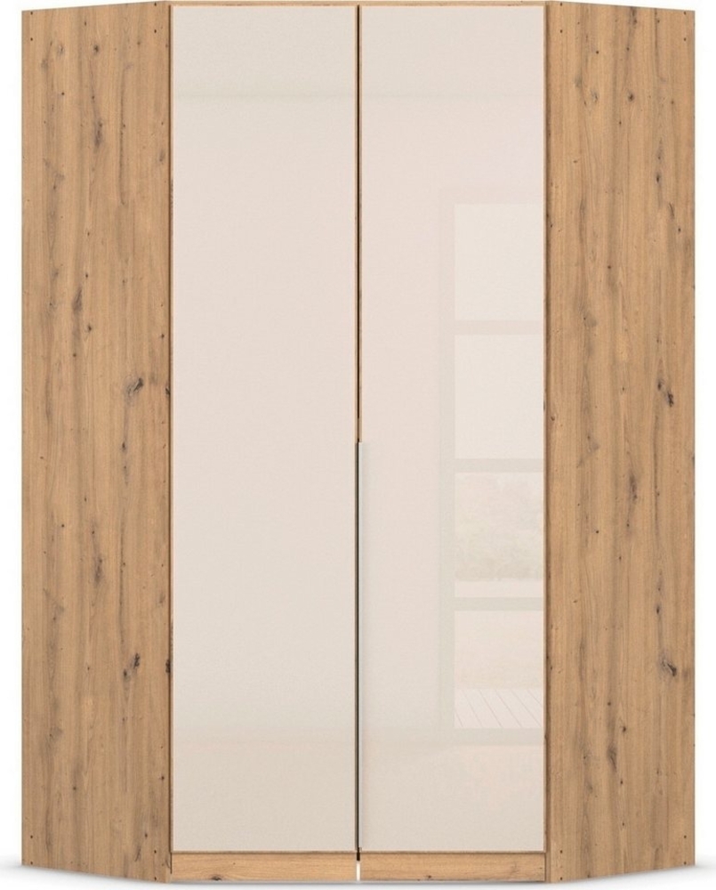rauch Eckkleiderschrank Kleiderschrank Schrank Ankleidezimmer Schlafzimmer Garderobe AGORDO (in zwei Griff-Farben) mit Glastüren, voll ausgestattet mit viel Stauraum MADE IN GERMANY Bild 1
