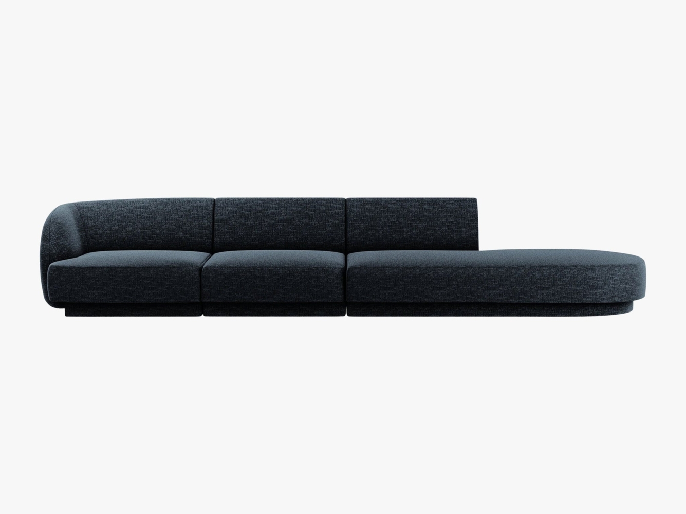 Micadoni Sofa Miley 4-Sitzer Rechts Chenille Haga Königsblau Bild 1