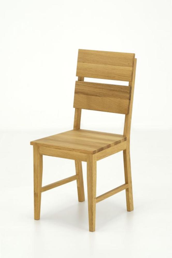 Stuhl 'KARIN' Wildeiche massiv, 93 x 49 x 42 cm Wildeiche Bild 1