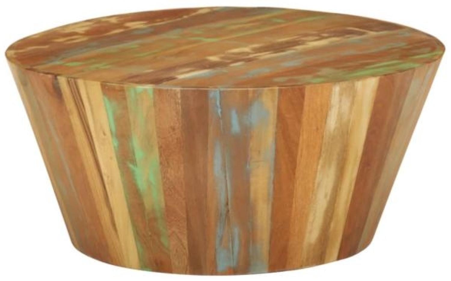 vidaXL Couchtisch Ø65x31 cm Altholz Massiv 328301 Bild 1