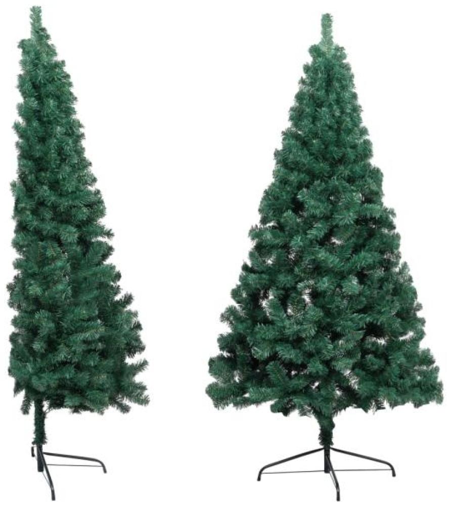 vidaXL Künstlicher Halber Weihnachtsbaum mit Ständer Grün 240 cm PVC Bild 1