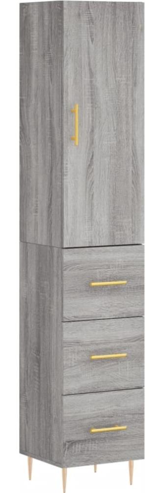 vidaXL Highboard Grau Sonoma 34,5x34x180 cm Holzwerkstoff 3198847 Bild 1
