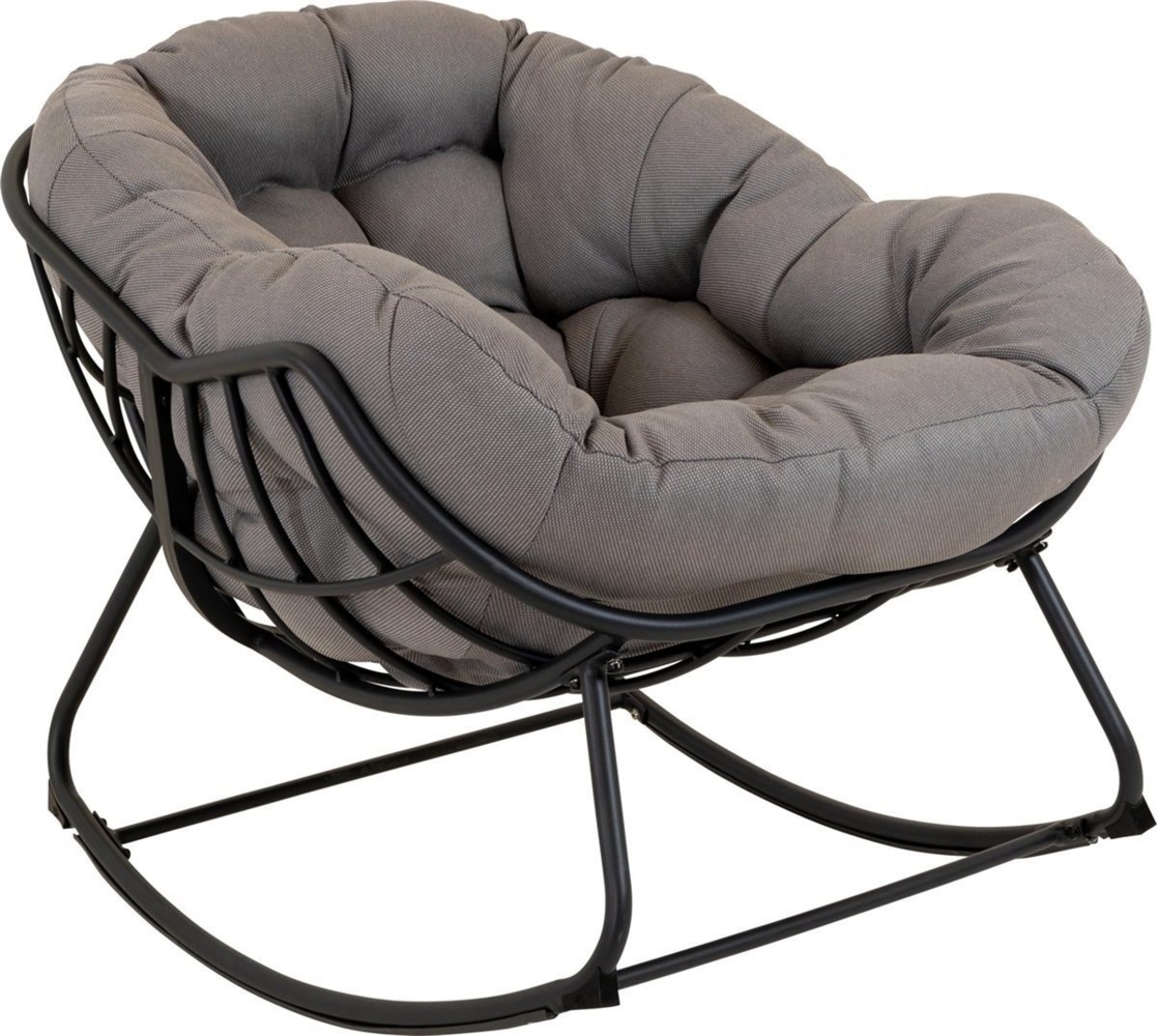 Lesli Living Loungesessel Lesli Living Schaukelsessel "Cozy Stone" anthrazit/light-grey Bild 1
