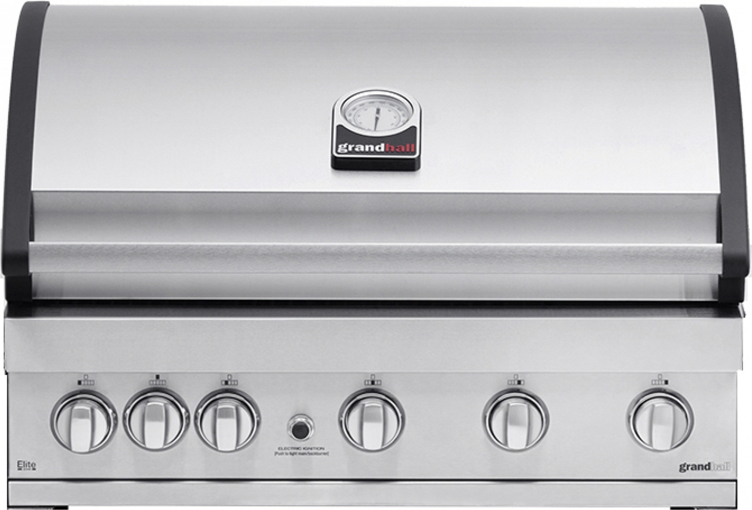 Grandhall 'Elite G5' Einbau-Gasgrill, Built-In Edelstahl 5 Brenner, 1 Infrarot-Heckbrenner, 82 x 62 x 52 cm Bild 1