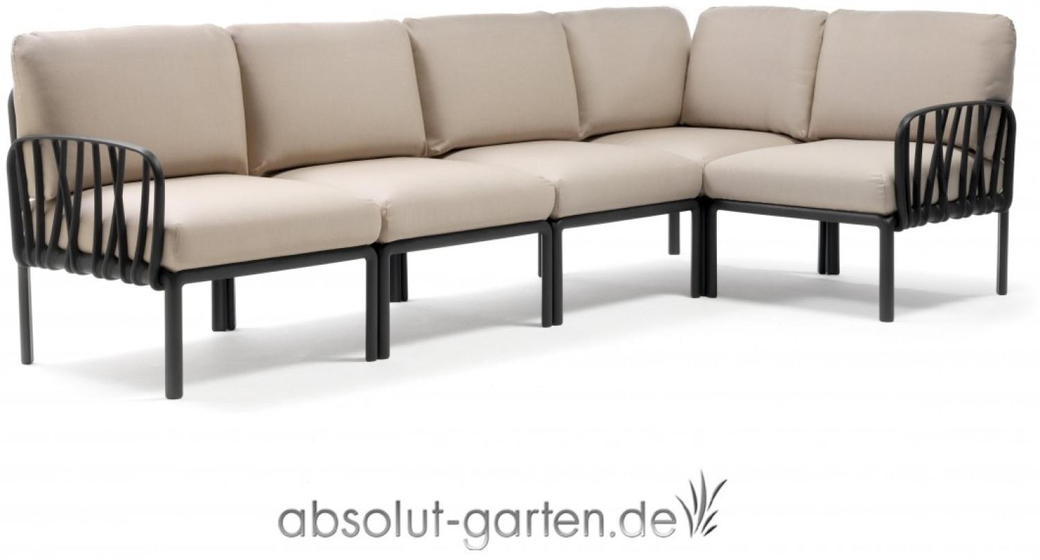 Komodo 5 Loungesofa Kunststoff (Antracite / canvas Sunbrella® *) Bild 1