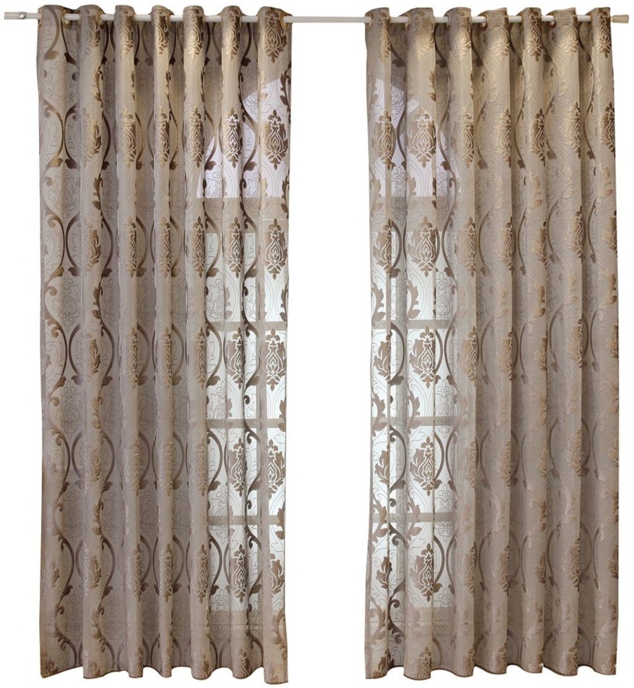 BYSURE Gardine, Ösen (2 St), halbtransparent, Vorhänge Vintage Bild 1