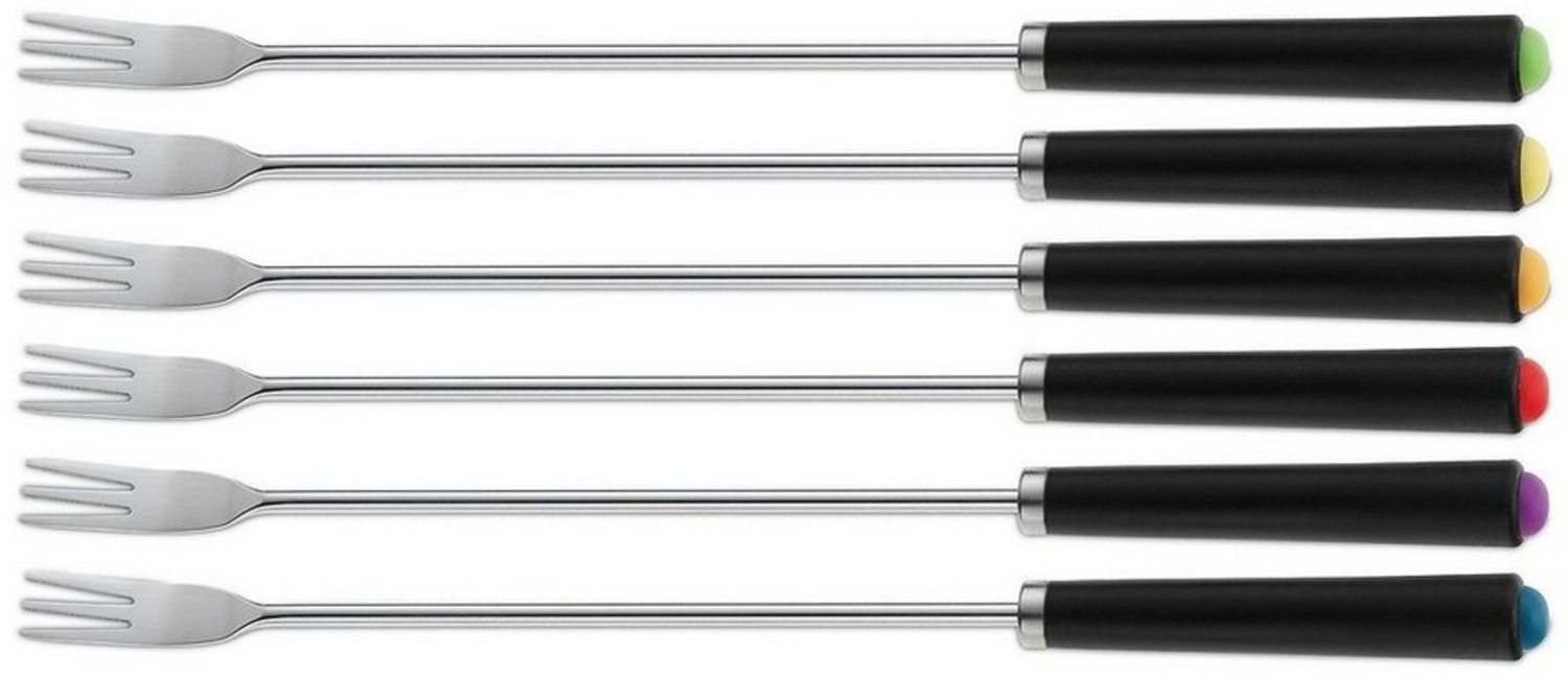 kela Fonduegabel Morena, 6 Fonduegabeln, Kunststoffgriffe, drei Zinken Bild 1