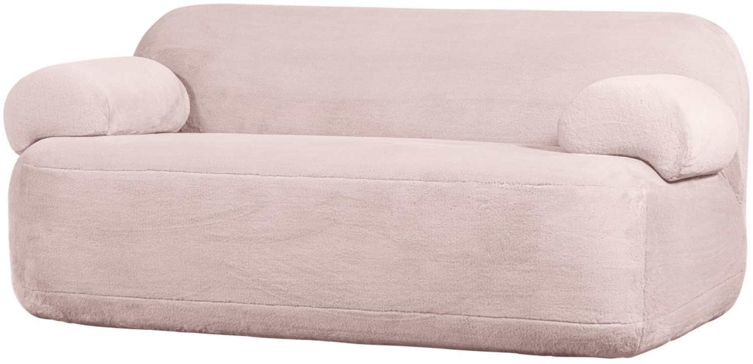 Sofa Jolie aus Pelz-Stoff, Rosa Bild 1