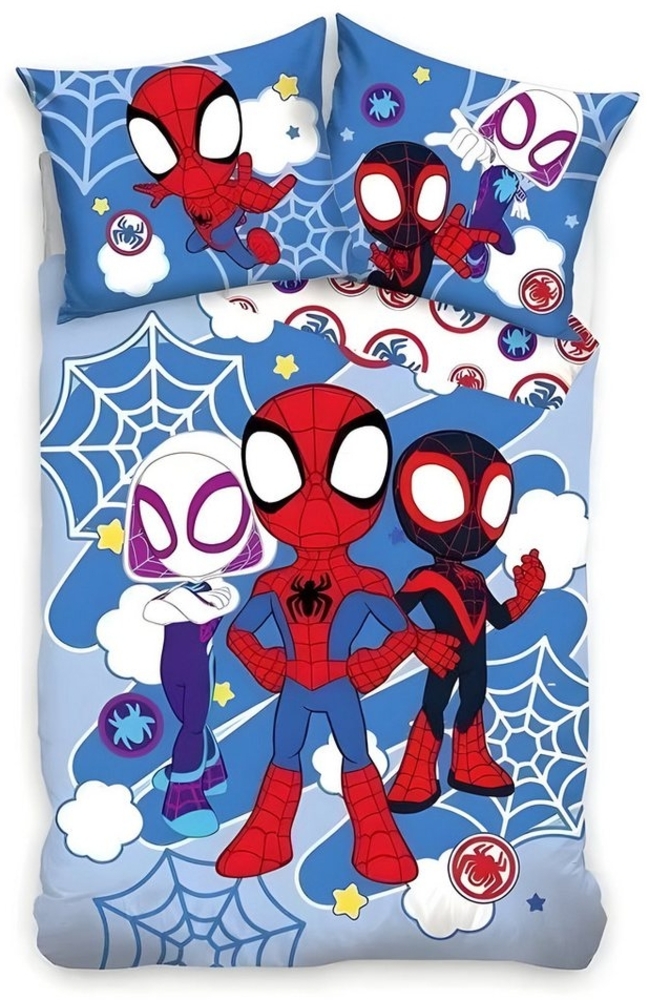 MARVEL Babybettwäsche Marvel Spidey Spiderman Baby Bettwäsche 2tlg Set 100x135 40x60 cm, 2 teilig, 100% Baumwolle Bild 1