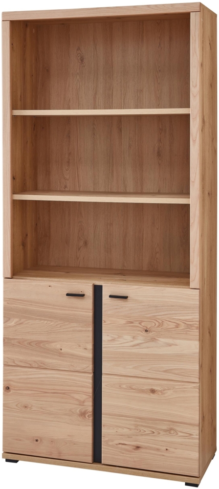 Büroschrank Sonos, Echtholz, Holzwerkstoff, Metall, Holzfarben, 90 x 203 x 38 cm Bild 1