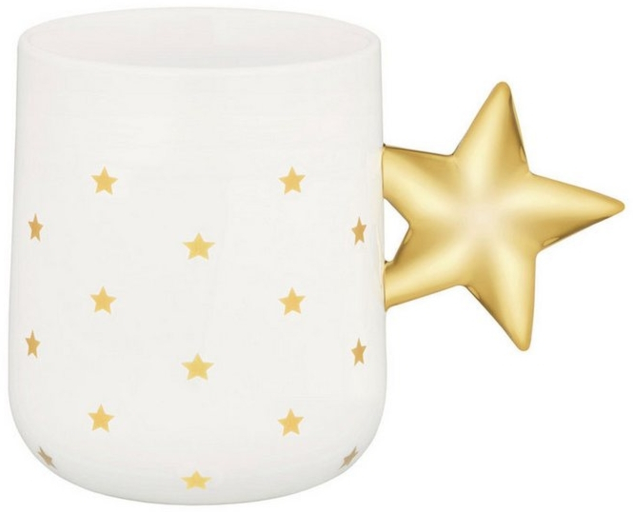 Alessi Delight NZ01 Weihnachtstasse aus Porzellan, dekoriert, 37 cl, Weiß und Gold Bild 1