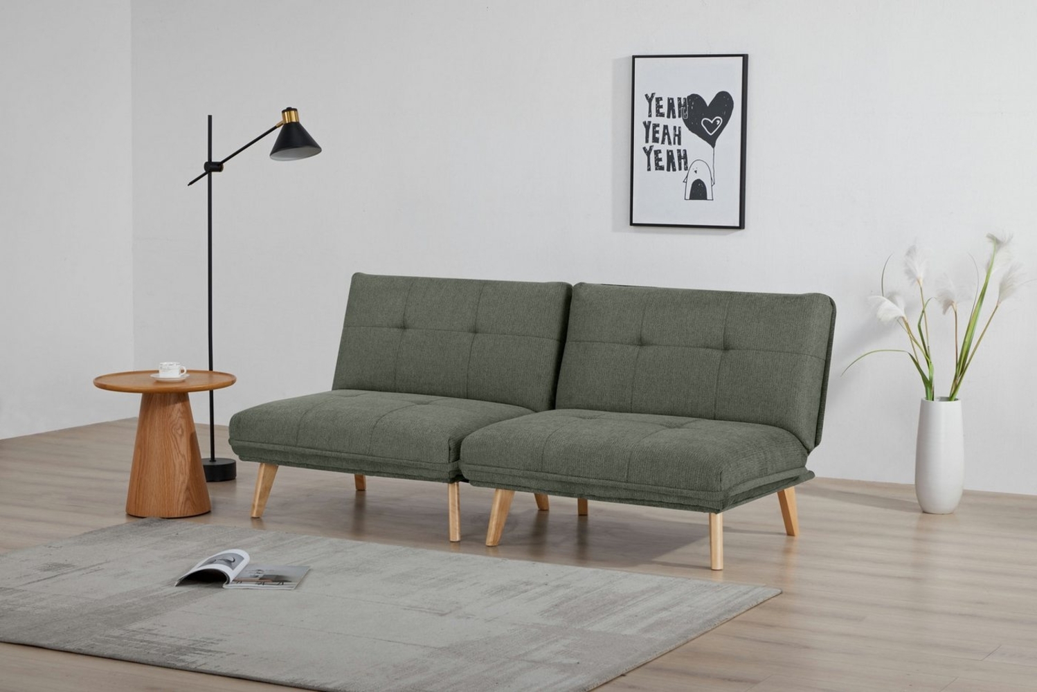 INOSIGN Sessel DELANEY Schlafsofa, bestehend aus 2 Modulen, mit Schlaffunktion, Bettsofa, Schlafsessel, Klappsofa, erweiterbar, in Webstoff Bild 1