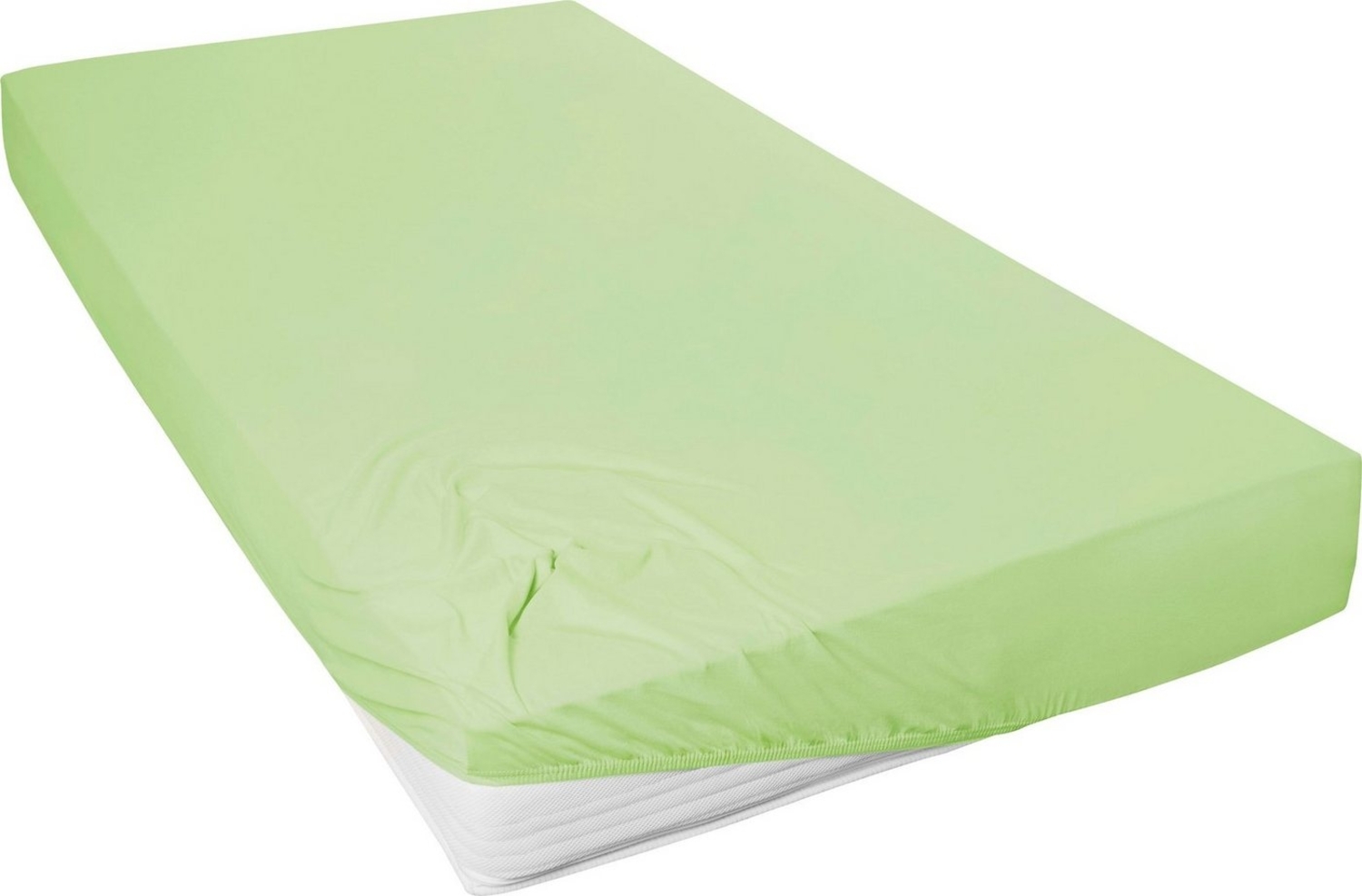 Primera Spannbettlaken Mako-Feinjersey Spannbetttuch, Mako-Jersey, Gummizug: rundum, (1 Stück), Geeignet für Standardmatratzen bis 22 cm, 100% Baumwolle Bild 1