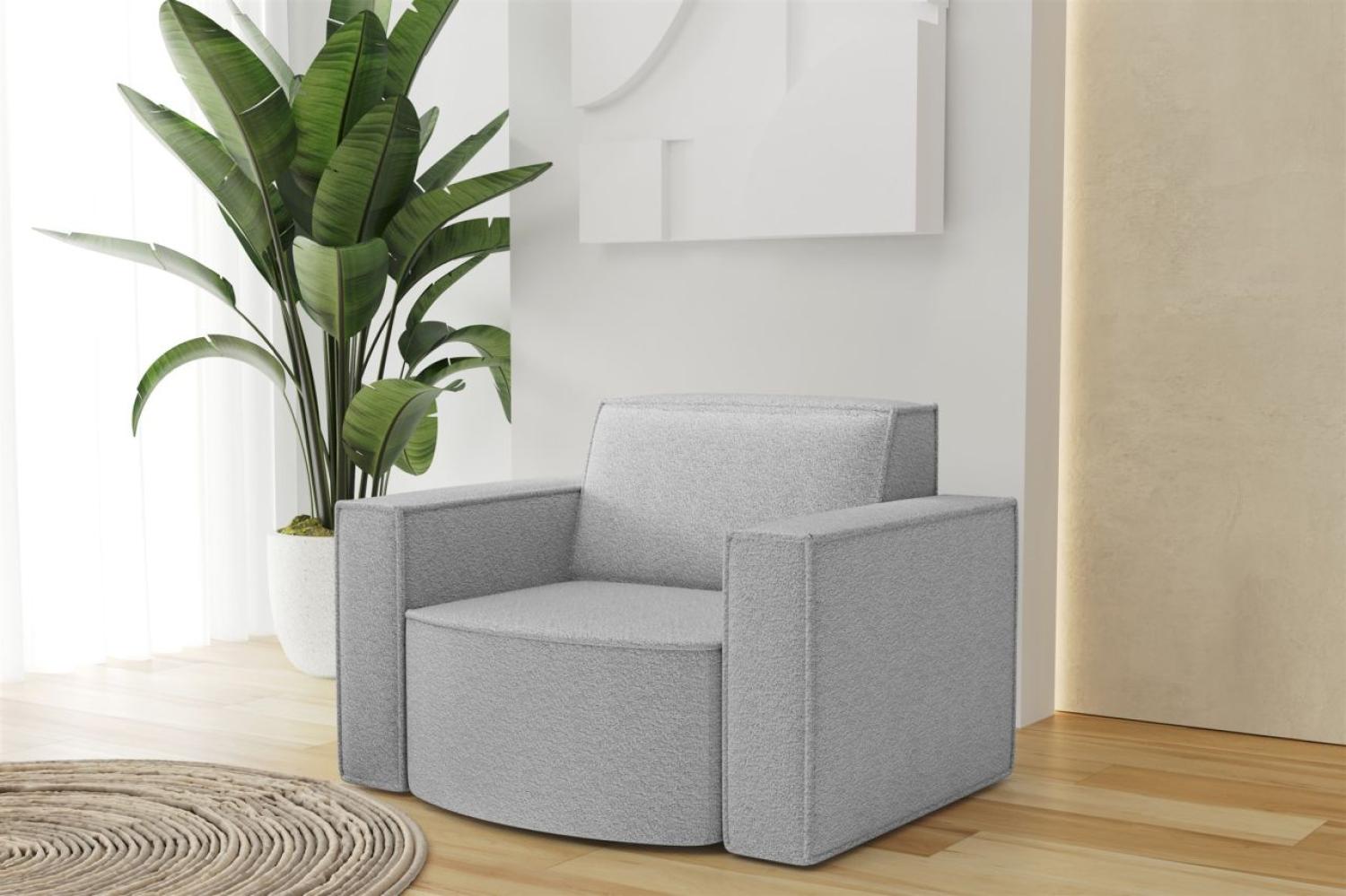 Sessel Designersessel PALMA in Stoff Ascot Toffee Bild 1