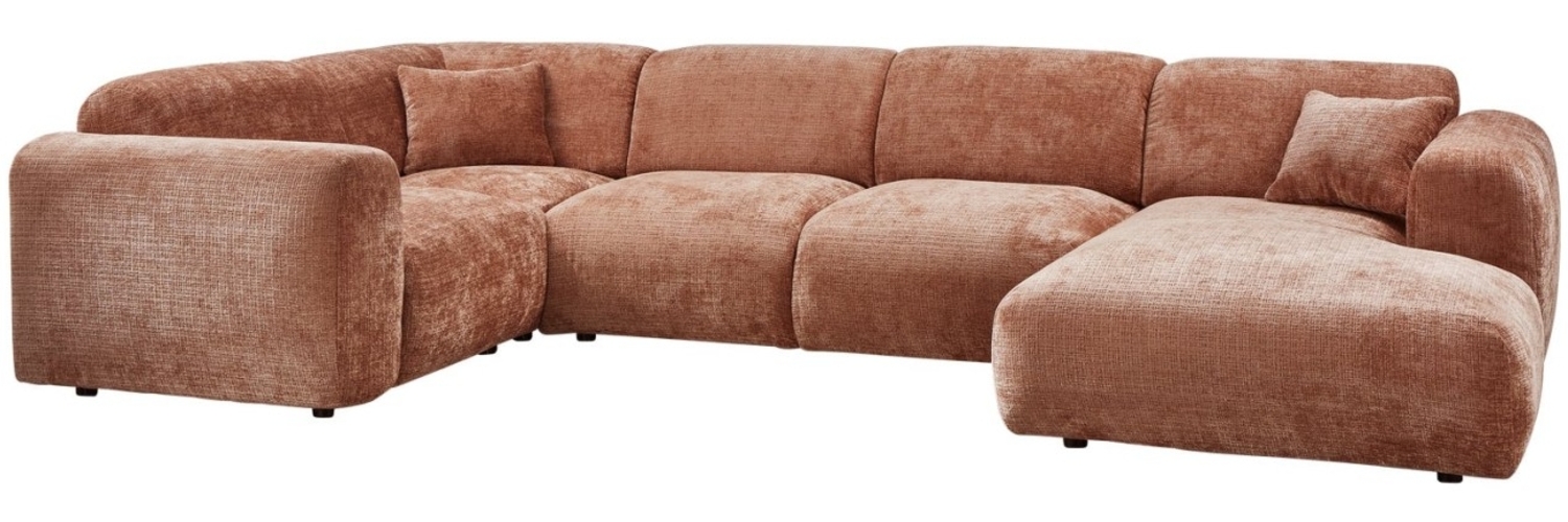 Ecksofa Cloud aus Chenille-Stoff Links, Terra Bild 1