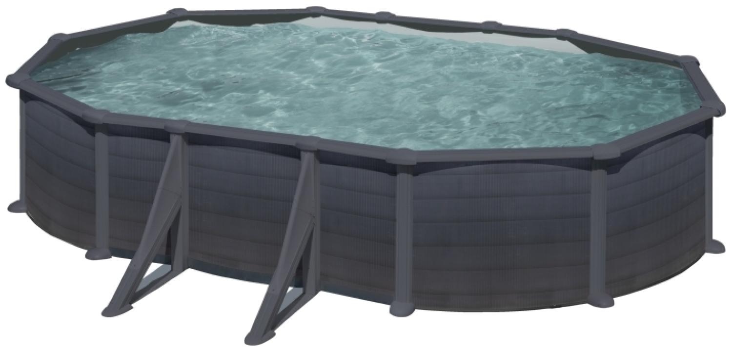 Granada Stahlwandpool Oval 610 x 375 x 132 cm Bild 1